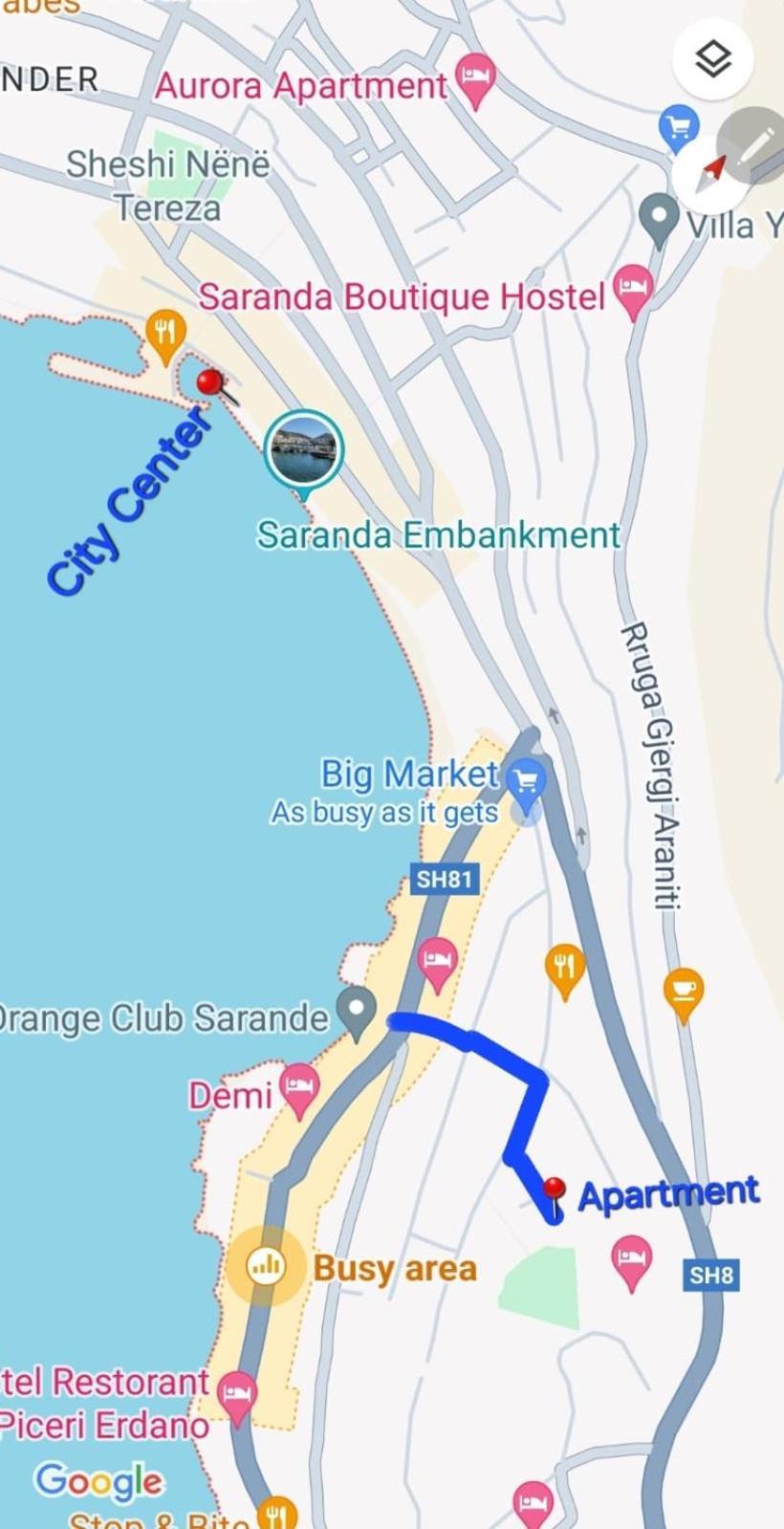 Niko Apartament Sarandë Exteriör bild